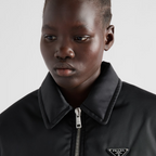 Re-Nylon down jacket with belt – the pragmatic elegance of this down jacket is an expression of aesthetic constructed – LUX VERSE Luxury Designer Fashion Outlet