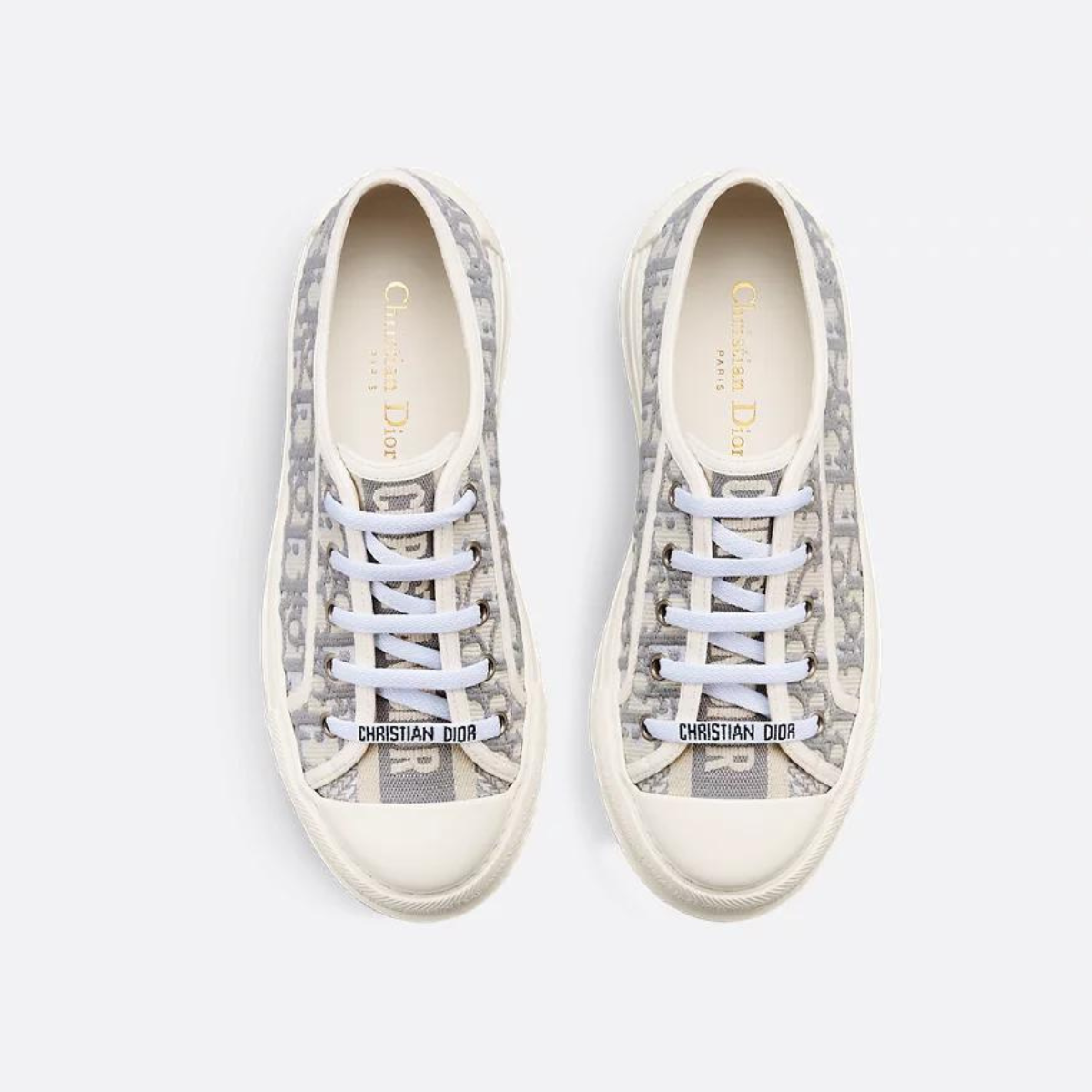 Platform Sneaker Oblique Cotton – the Walk'n'platform sneaker enhances the line with a modern creation – LUX VERSE Luxury Designer Fashion Outlet