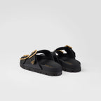 Suede strap slides – these suede slides with a casual style are defined by clean, contemporary lines – LUX VERSE Luxury Designer Fashion Outlet
