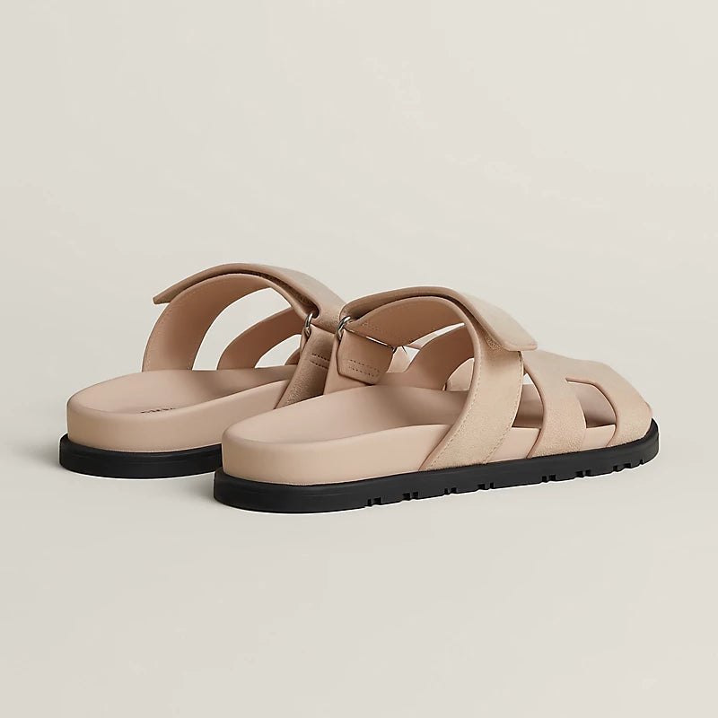 Prada Chypre sandal – techno-sandal in calfskin with anatomical rubber sole and adjustable strap.A – LUX VERSE Luxury Designer Fashion Outlet