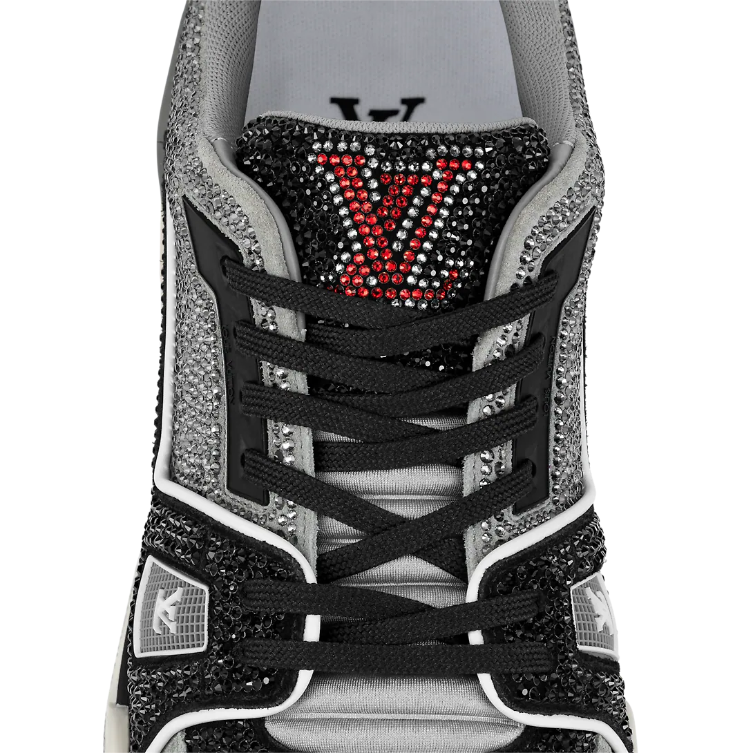 Trainer Sparkling Sneaker – it is signed with the Initials on the tongue and side, while the #54 logo at – LUX VERSE Luxury Designer Fashion Outlet