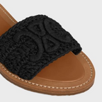 LYMPIA MULE in TRIOMPHE KNITTED COTTON – 100% COTTONROUND TOE SHAPESLIGHTY PADDED LEATHER INSOLERUBBER OUTSOLE – LUX VERSE Luxury Designer Fashion Outlet