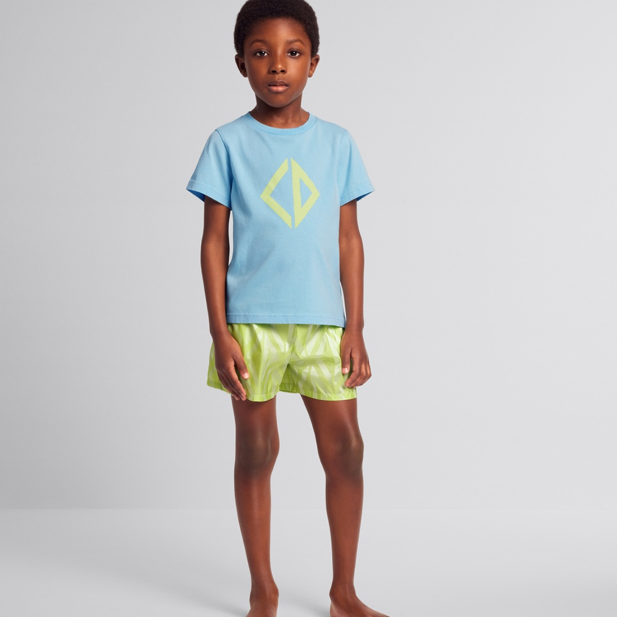 Yellow Kids'Swim Shorts – the swim shorts showcase the iconic CD Diamond motif inspired by the Men universe – LUX VERSE Luxury Designer Fashion Outlet