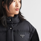 Re-Nylon Down Cropped Jacket – this down jacket with contemporary allure combines the functionality of Re-Nylon, – LUX VERSE Luxury Designer Fashion Outlet