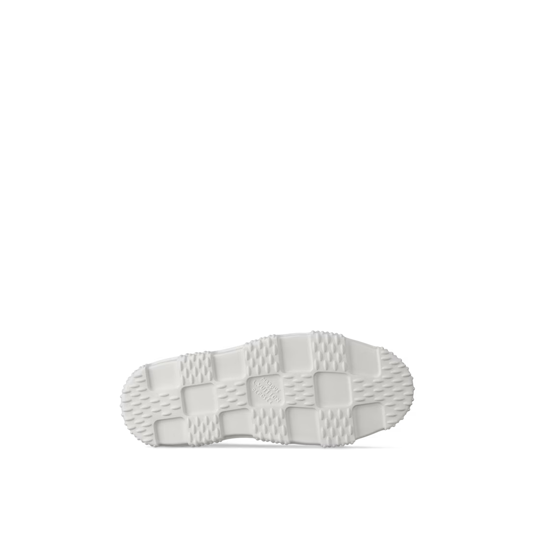Space Lander Slip On – it comes in Damier-pattern denim for a relaxed, summery feel and features – LUX VERSE Luxury Designer Fashion Outlet