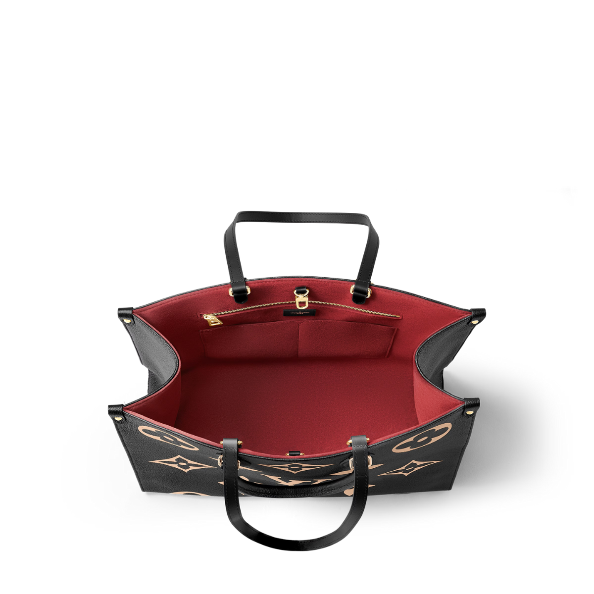 OnTheGo G Black – this bicolor edition of the OnTheGo tote is made from Monogram Empreinte leather, – LUX VERSE Luxury Designer Fashion Outlet