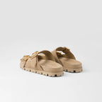 Suede strap slides – these suede slides with a casual style are defined by clean, contemporary lines – LUX VERSE Luxury Designer Fashion Outlet