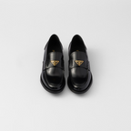 Brushed leather loafers – these loafers with a tapered silhouette are enhanced by the crochet's texture, which – LUX VERSE Luxury Designer Fashion Outlet