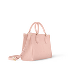 OnTheGo PM Pink Opale – the OnTheGo PM is a tote-style handbag made from pastel-colored Monogram Empreinte – LUX VERSE Luxury Designer Fashion Outlet