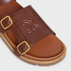 MINO SANDAL in CALFSKIN – cOVERED INSOLERUBBER OUTSOLE WITH FOAM INSERT AND A LEATHER WELT – LUX VERSE Luxury Designer Fashion Outlet