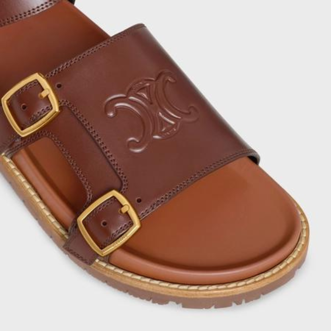 MINO SANDAL in CALFSKIN – cOVERED INSOLERUBBER OUTSOLE WITH FOAM INSERT AND A LEATHER WELT – LUX VERSE Luxury Designer Fashion Outlet