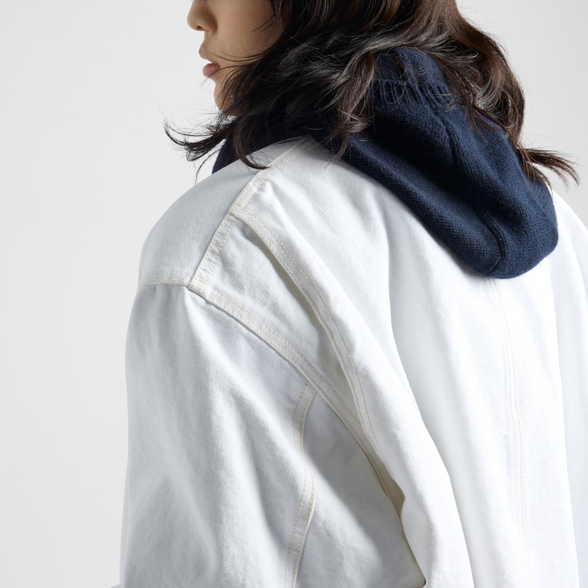 Canvas blouson jacket – the oversized silhouette of this trucker jacket stands out for its utility style – LUX VERSE Luxury Designer Fashion Outlet