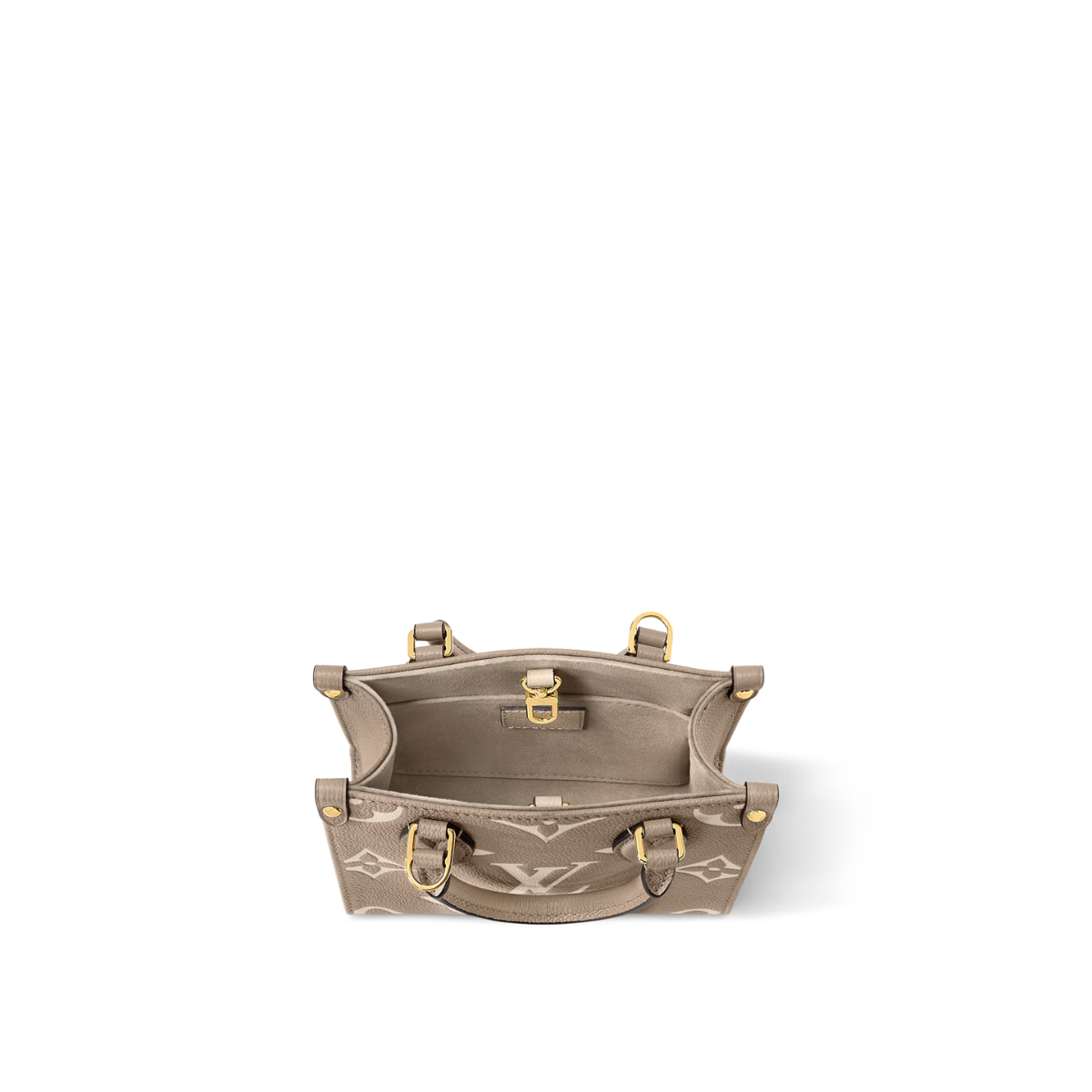 OnTheGo B Beige – this tiny tote boasts all details of the full-size model – including the distinctive – LUX VERSE Luxury Designer Fashion Outlet