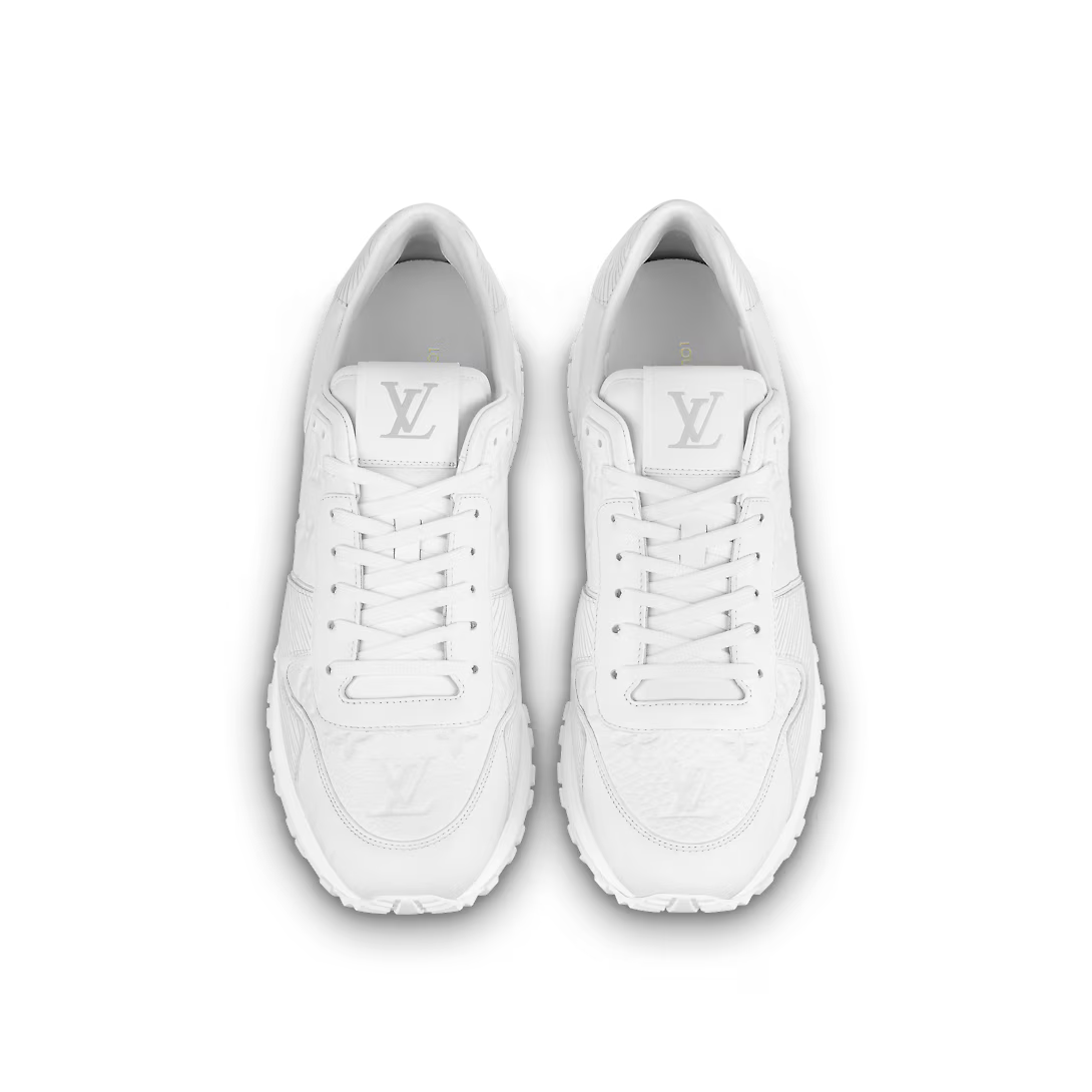 Run Away Leather Sneaker – this edition of the Run Away sneaker combines two emblematic leathers: – LUX VERSE Luxury Designer Fashion Outlet