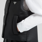 Padded Re-Nylon vest – this padded vest defined by a straight cut and minimalist attitude, with a shirt – LUX VERSE Luxury Designer Fashion Outlet