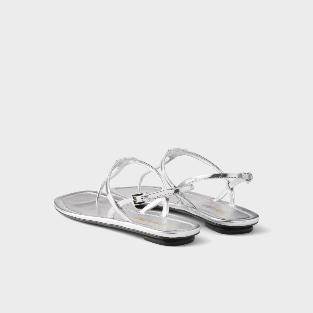 Patent leather thong sandals – with a design that combines minimalism and comfort, these thong sandals embody – LUX VERSE Luxury Designer Fashion Outlet
