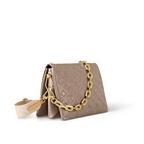 Coussin PM Taupe – the Coussin can be worn cross-body with the strap, on the shoulder by its short – LUX VERSE Luxury Designer Fashion Outlet