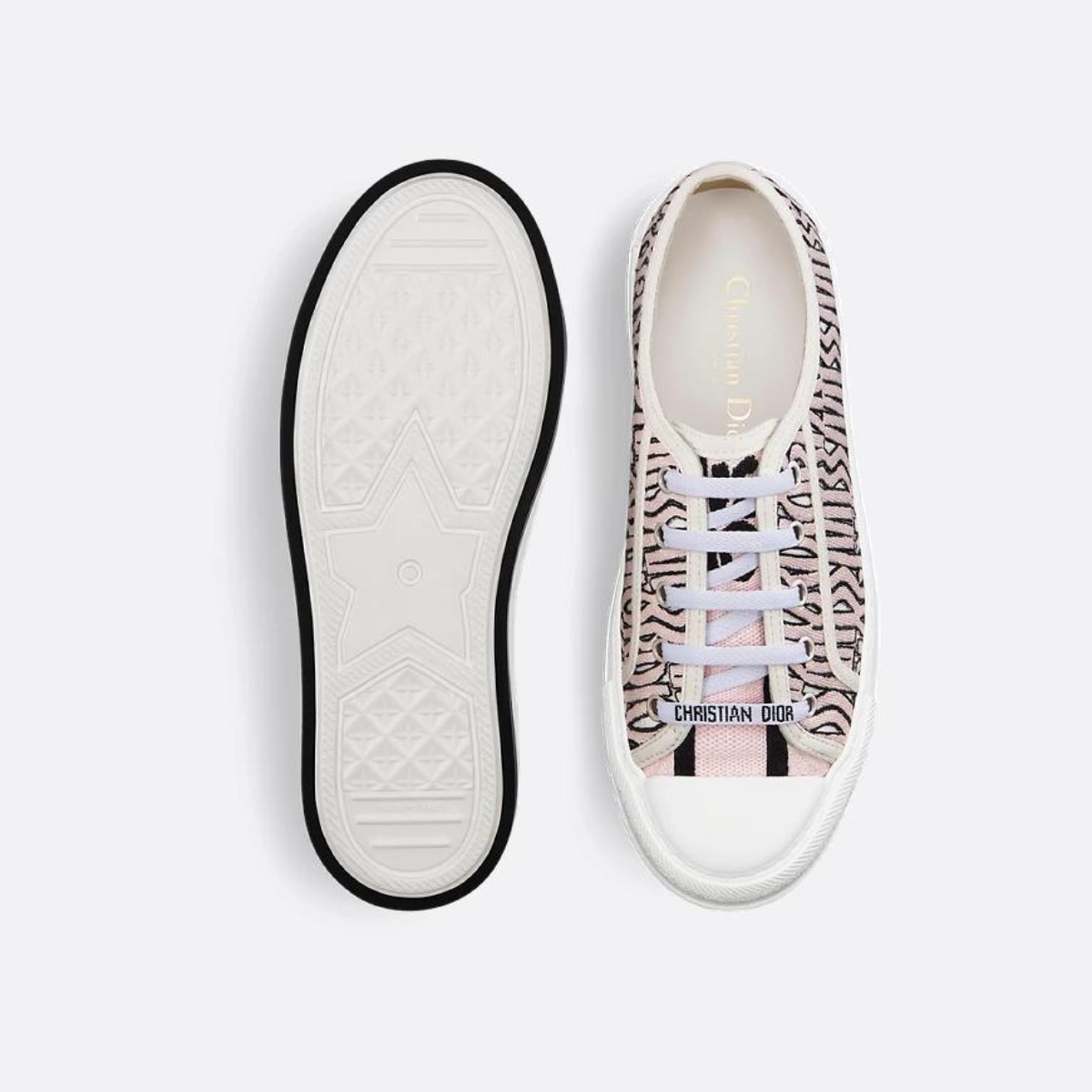 Platform Sneaker Allover Motif – the Walk'n'platform sneaker showcases the collection's signature pale pink Allover – LUX VERSE Luxury Designer Fashion Outlet