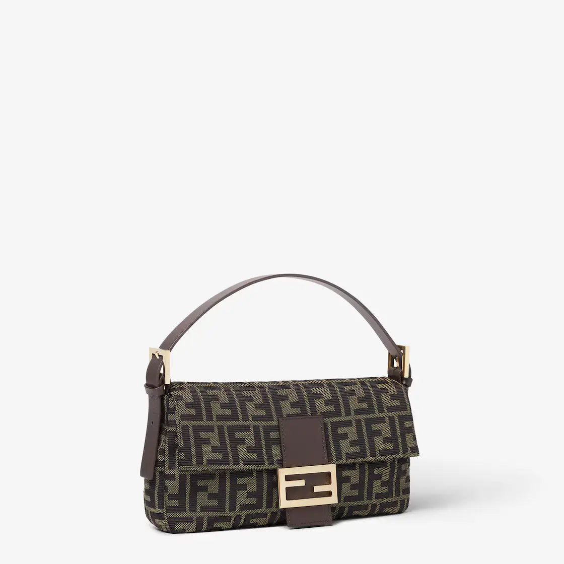 Baguette Handbag – metal details with a golden finish – LUX VERSE Luxury Designer Fashion Outlet