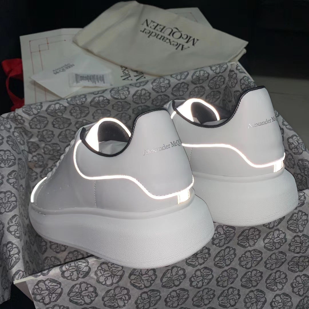 Oversized Silver Reflective Sneakers
