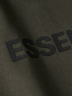 Grey Cotton Logo Pullover - Men's
