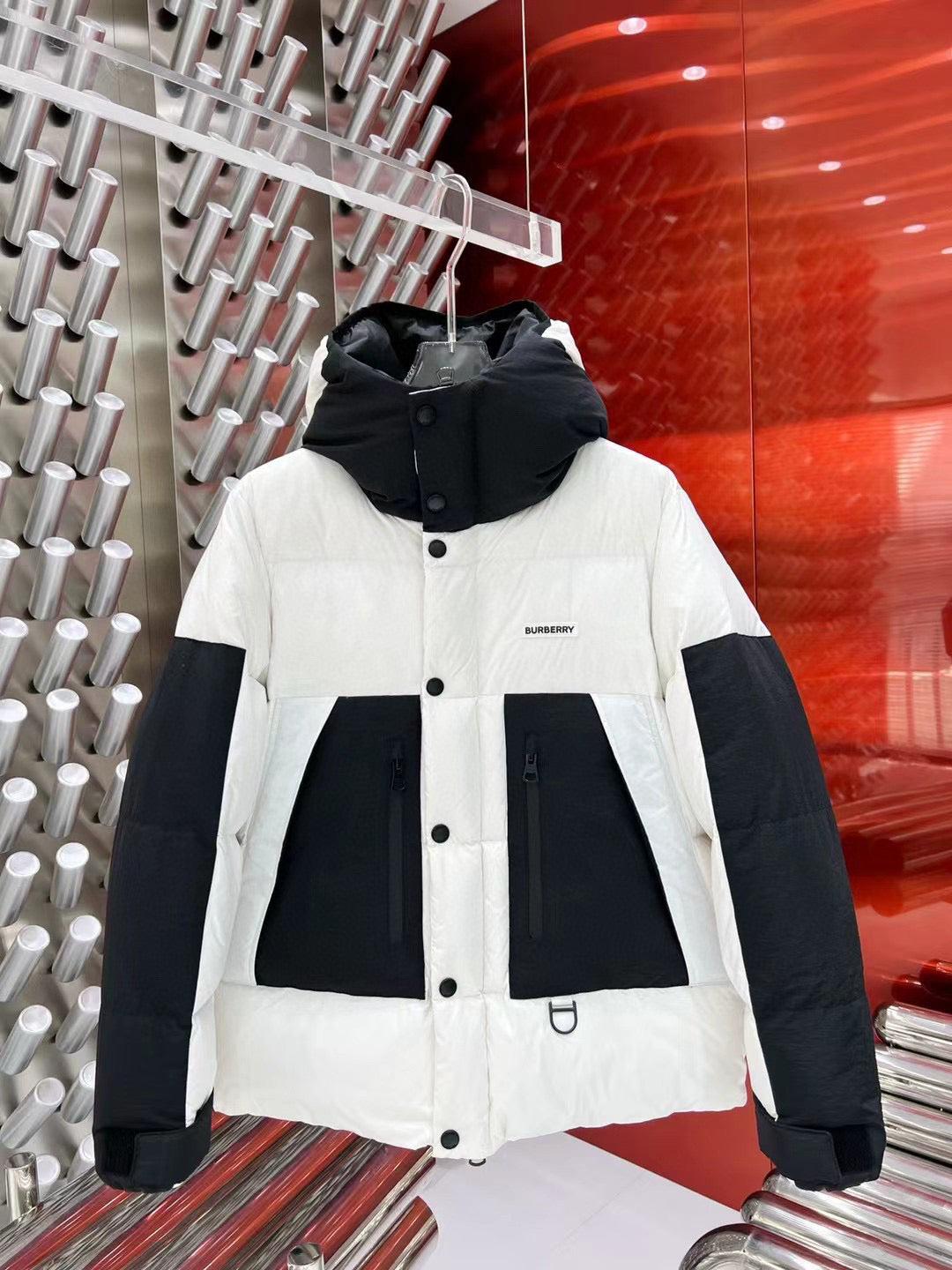 Black Puffer Jacket - Men's