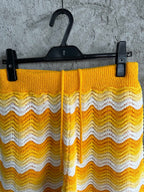 Yellow Knit Chevron Drawstring - Men's