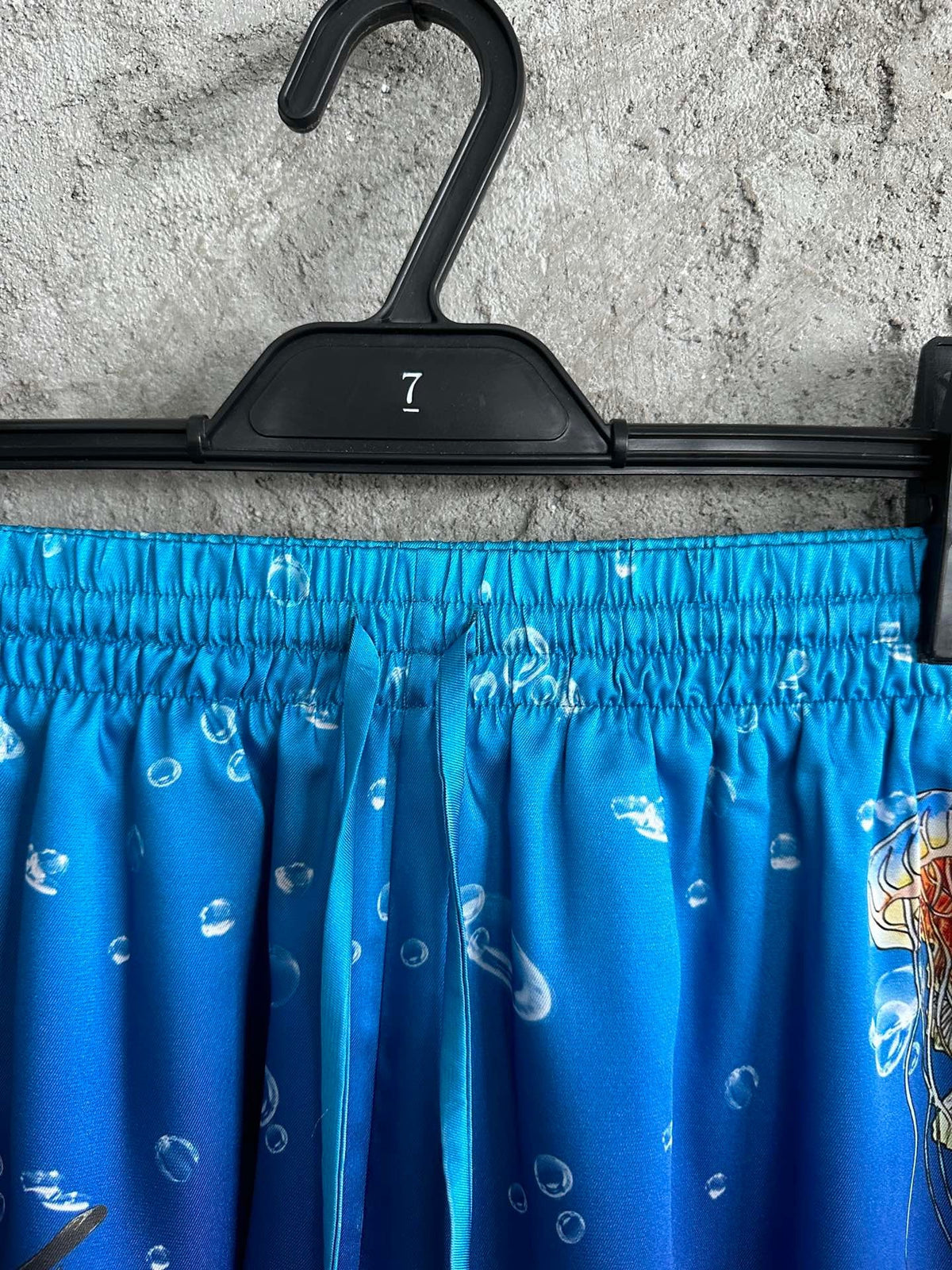 Underwater Print Silk Shorts - Men's