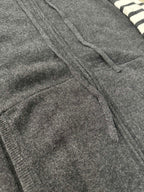 4-Bar Zip Grey Hoodie - Men's