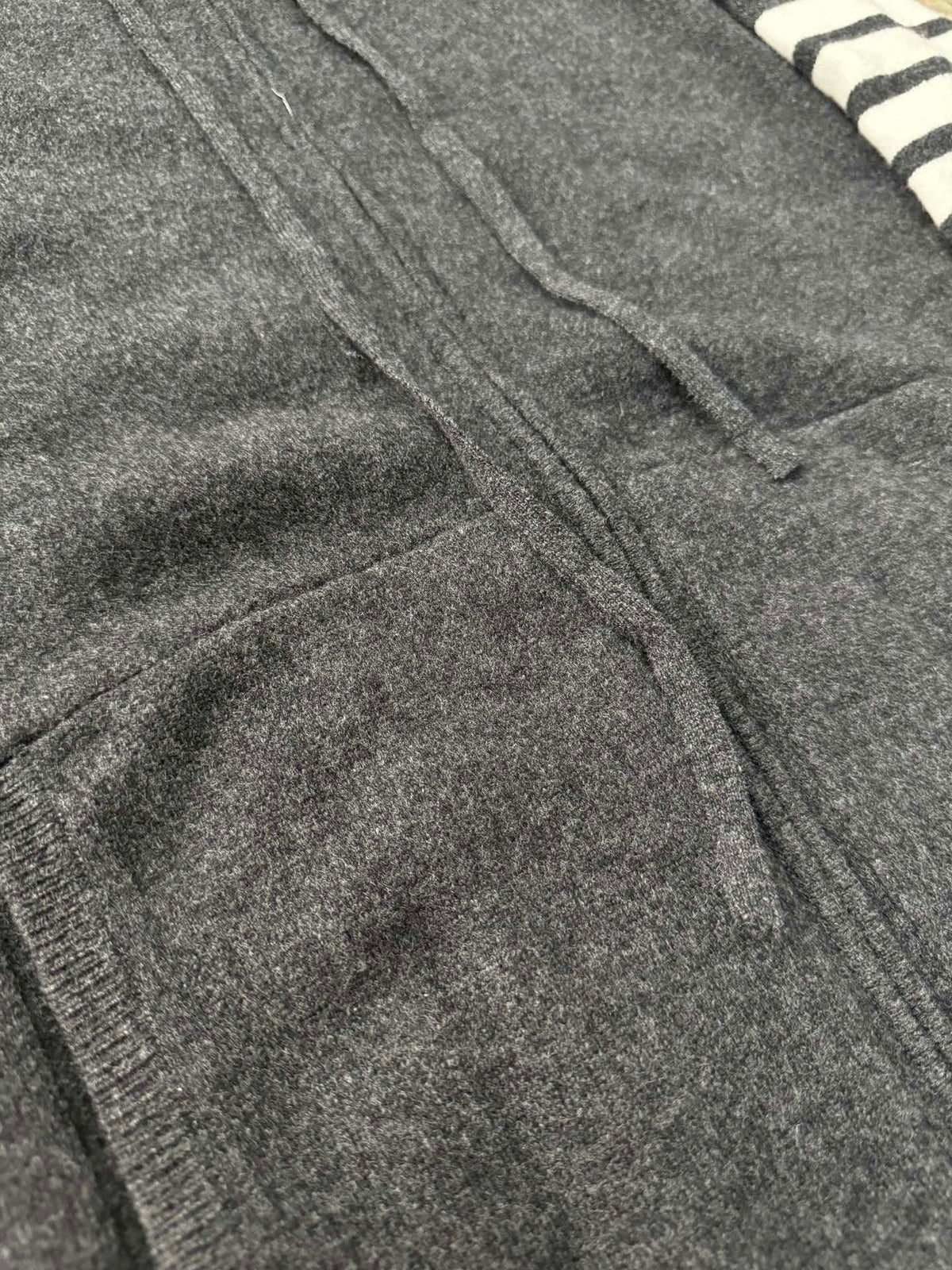 4-Bar Zip Grey Hoodie - Men's