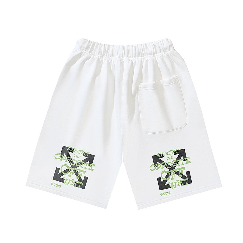 Black Cotton Script Drawstring - Men's