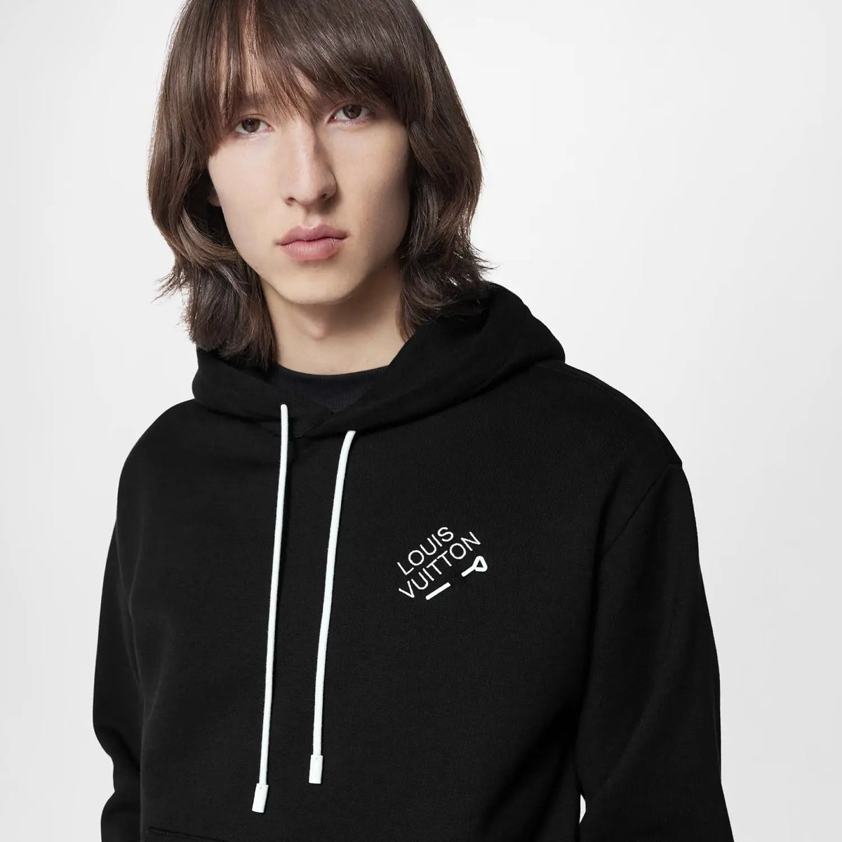 Signature Hoodie With Embroidery – this smart hoodie is made from brushed back cotton felpa and has a lined hood, – LUX VERSE Luxury Designer Fashion Outlet
