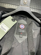 Schwarzer Nylon-Daunenparka – Herren
