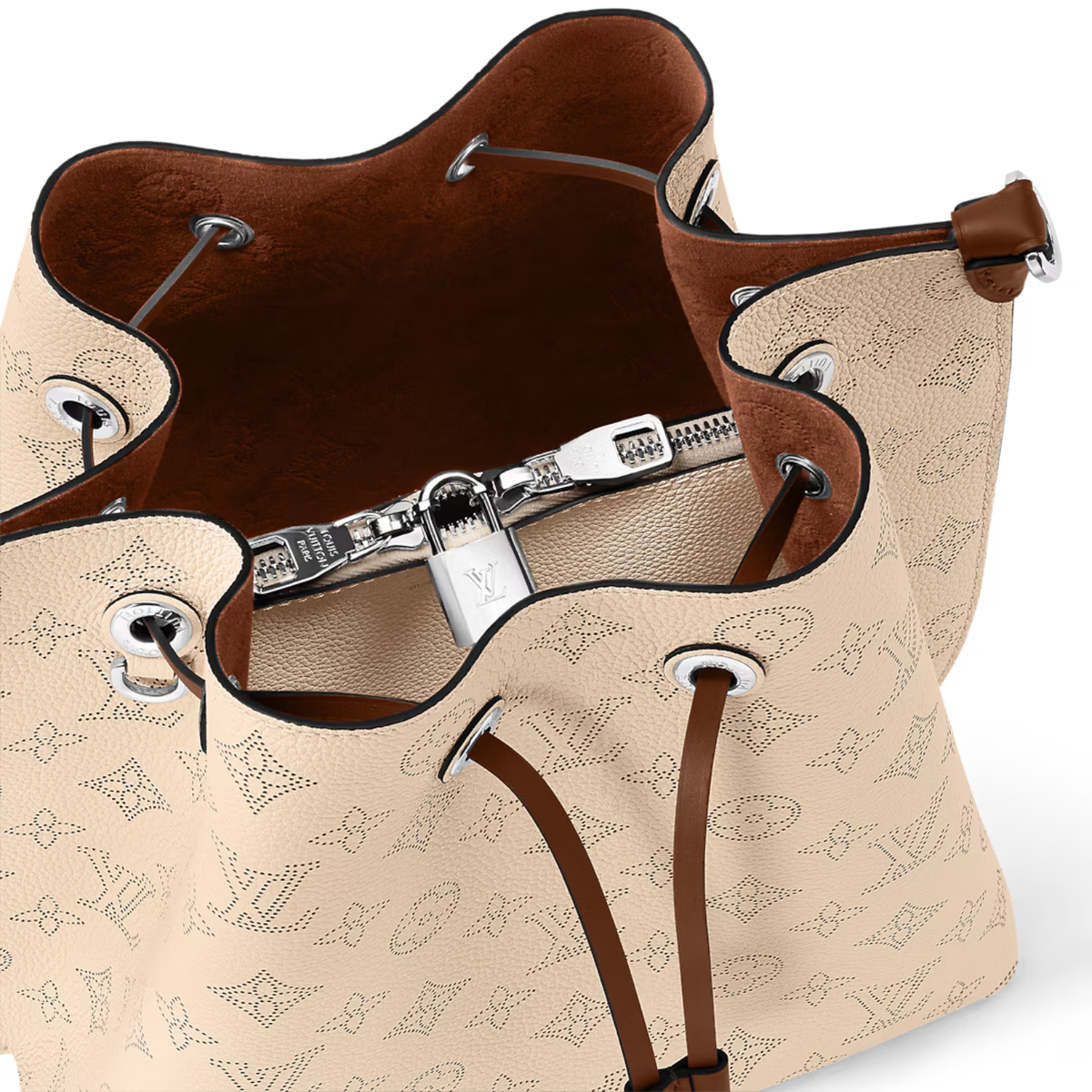 Muria Leather Bucket – crafted signature details include a name tag and keybell in smooth calfskin – LUX VERSE Luxury Designer Fashion Outlet