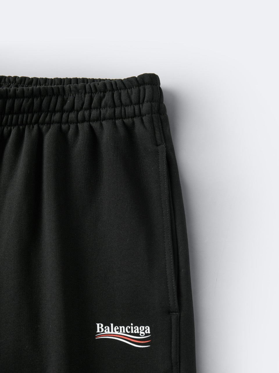 Black Jersey Logo Drawstring - Men's