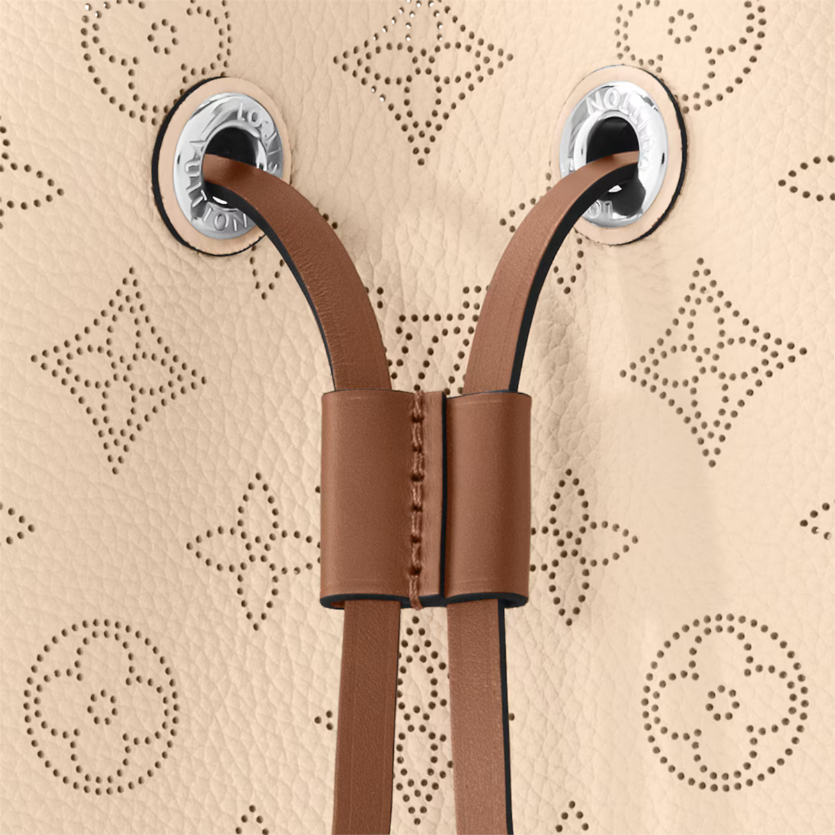 Muria Leather Bucket – the Muria bucket bag is made from Mahina calf, a perforated leather with a discreet – LUX VERSE Luxury Designer Fashion Outlet