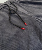 Marineblauer Velours Hosenrock mit Kordelzug – Damen