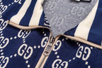 Marine Strick-Monogramm-Trainingsanzug - Herren