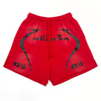 Dunkelrote Shorts – Herren