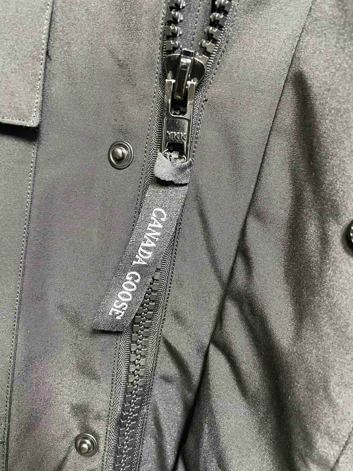 Schwarzer Nylon-Daunenparka – Herren