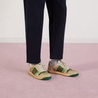Men's Screener Gg Sneaker – influenced by classic trainers from the'70s, these sneakers mix leather with GG – LUX VERSE Luxury Designer Fashion Outlet