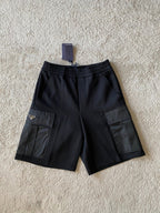 Black Nylon Zip Detail Cargo - Men's