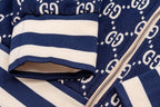 Marine Strick-Monogramm-Trainingsanzug - Herren
