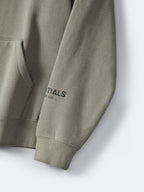 Grey Cotton Logo Pullover - Men's