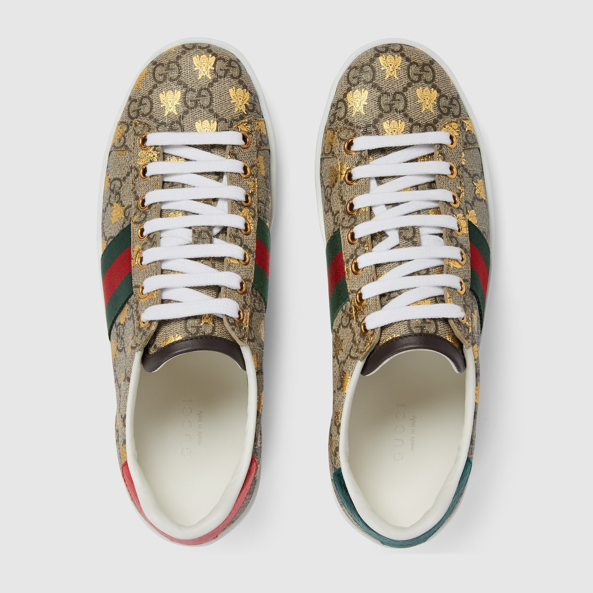 Women's Ace sneaker with bees – since its debut, the Ace sneaker has become a mainstay of the House's collections – LUX VERSE Luxury Designer Fashion Outlet