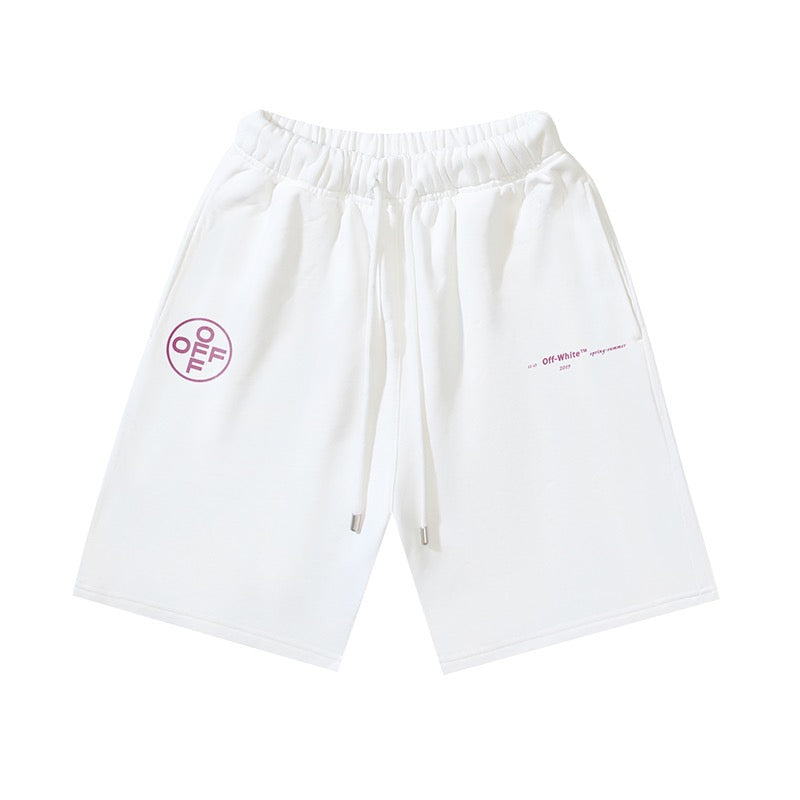 Black Cotton Pink Logo Drawstring - Men's