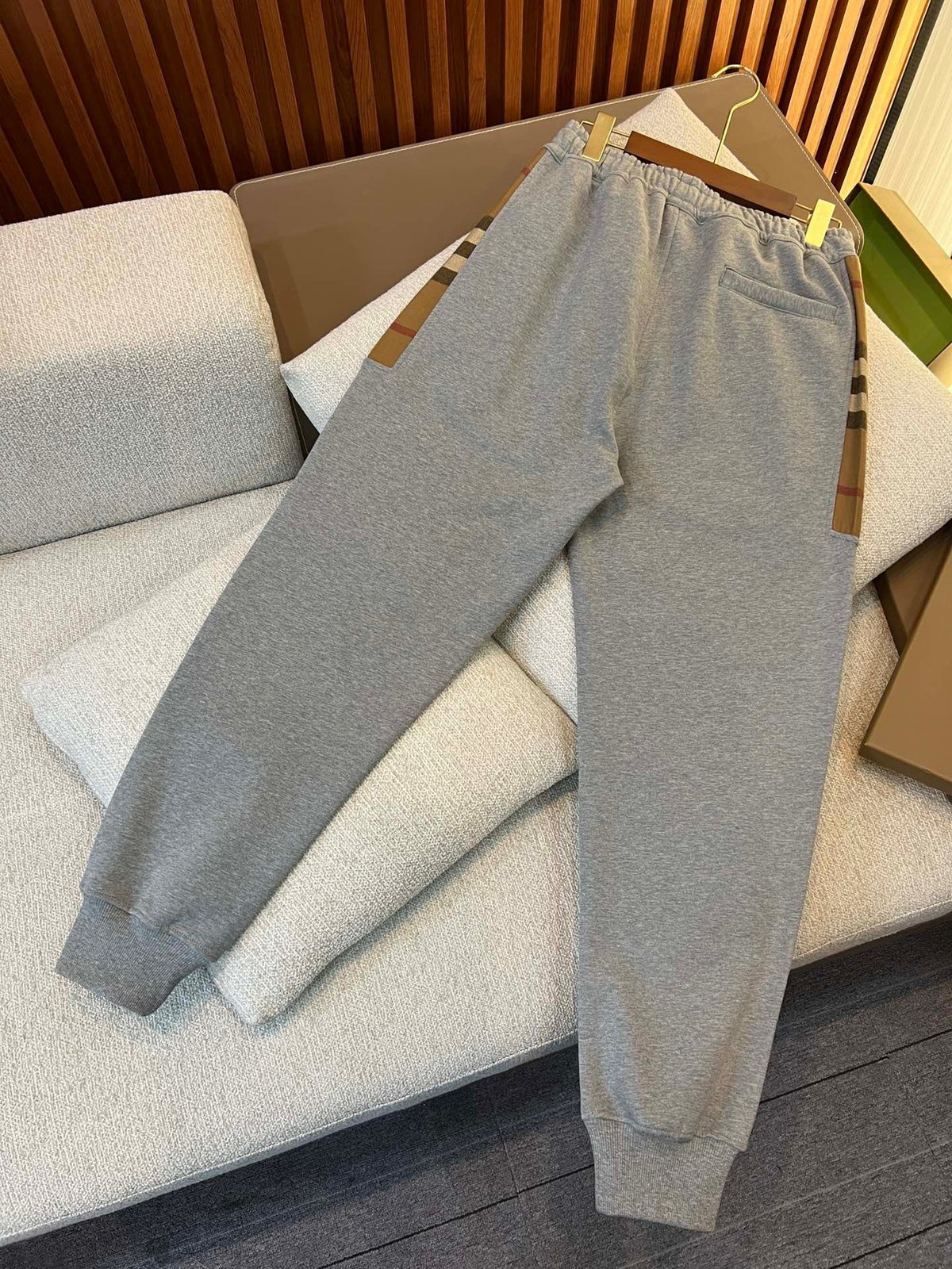 Black Cotton Cuffed Joggers - Men's