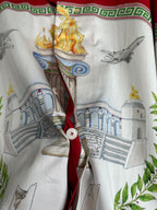 Scenic Print Silk Shirt - Men's