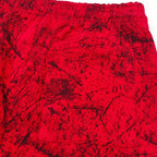 Rote Jogginghose mit Spinnenweben-Print – Herren