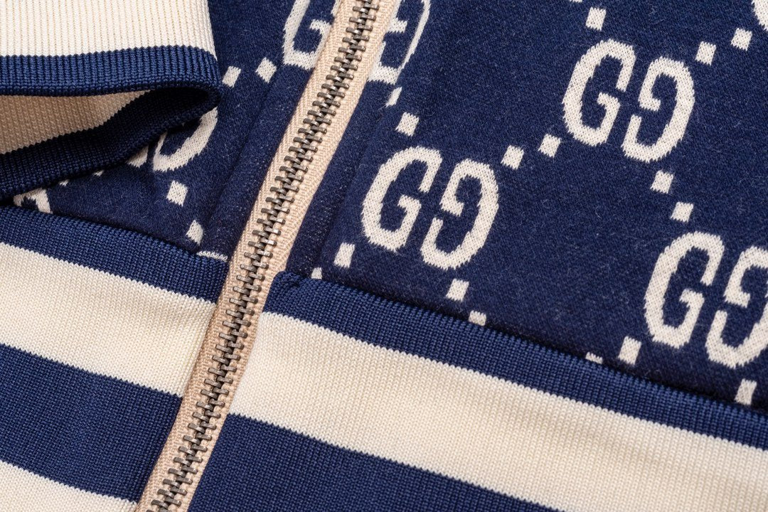 Marine Strick-Monogramm-Trainingsanzug - Herren